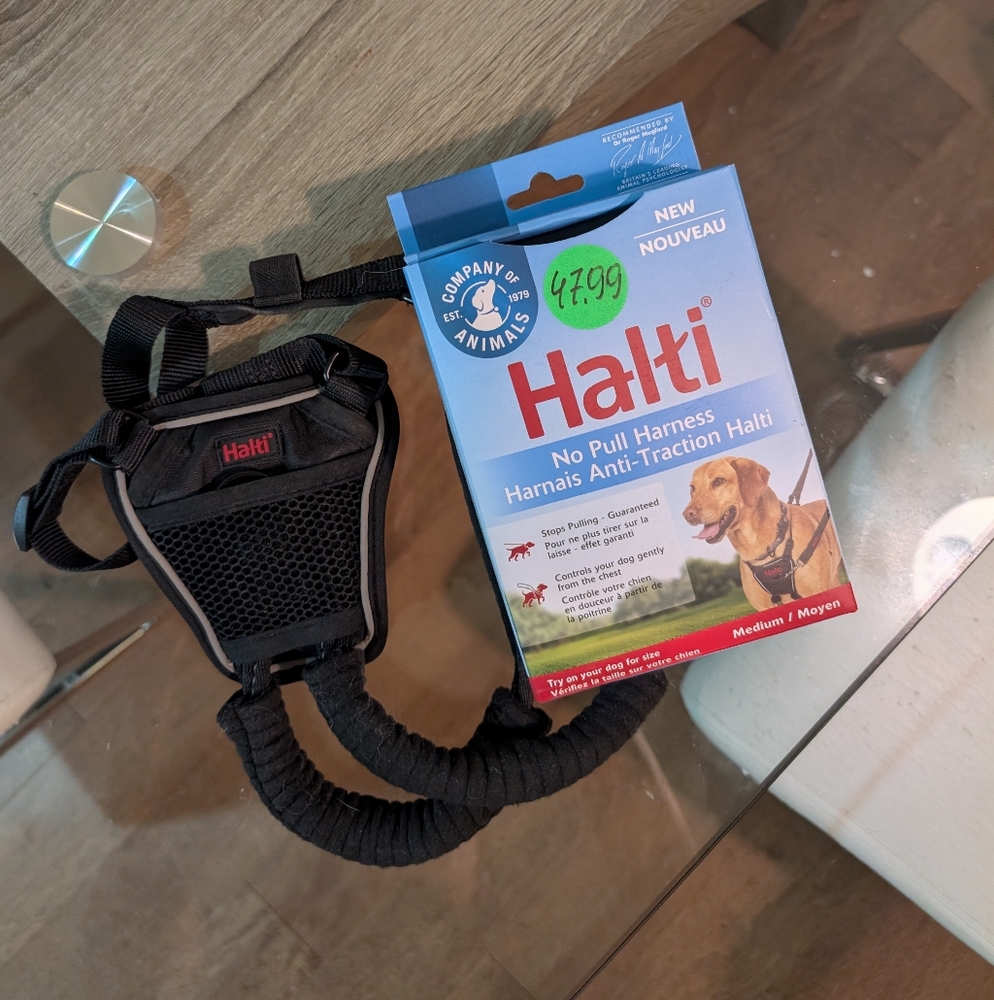 Black No Pull Dog Harness